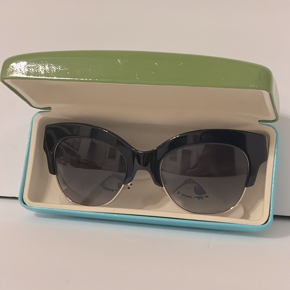 Kate Spade Nikki/S 0RRK Sunglasses Black White - Picture 2 of 8